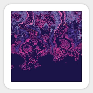 Purple Goth Marble Watercolor Paint Sticker